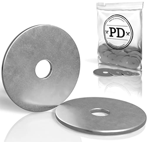 PD® große Karosseriescheiben M10x40 Kotflügelscheiben Edelstahl 50 Stk | Hochwertige & rostfreie Edelstahlscheiben aus A2 V2A | Unterlegscheiben & Beilagscheiben mit extra großem Außendurchmesser