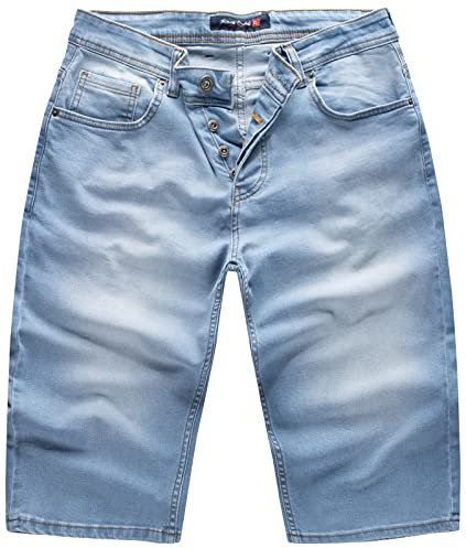 Rock Creek Herren Shorts Jeansshorts Denim Short Kurze Hose Herrenshorts Jeans Sommer Hose Lang Bermuda Hose RC-2359 Blau W30