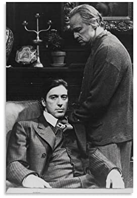CAIAO Filmposter Al Pacino, Marlon Brando, Der Pate, 1972 Poster, Kunstdruck, Wandfoto, Farbe, Poster, hängendes Bild, Familiendekoration, 20 x 30 cm