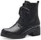 MARCO TOZZI stivaletti da donna con tacco a blocco, allacciatura e zip color nero (black) 38 EU