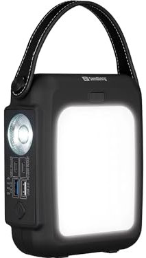 Sandberg - Hand Crank Powerbank 20000 Outdoor Taschenlampe LED mit Not-Handkurbel