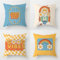 Kissenbezug 40x40cm Boho Dekokissen Cartoon-Smiley-Gesicht Kissenhülle beidseitig weich Quadratischer Draußen Kissenbezüge für Sofa Schlafzimmer Wohnzimmer Auto Zuhause deko kissen 4er Set KN-166