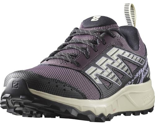 Salomon Wander Damen Trailrunning- und Wanderschuhe, Outdoor-bereit, Komfort durch Dämpfung, Sicherer Fußhalt, Moonscape, 40 2/3