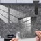 Marble Tile Stickers for Kitchen Bathroom Backsplash PVC Tiles Waterproof Oil Proof DIY Self Adhesive Wall Tiles Stickers Home Decor 15x15cm(6x6) 20pcs, Grey Marble Pattern