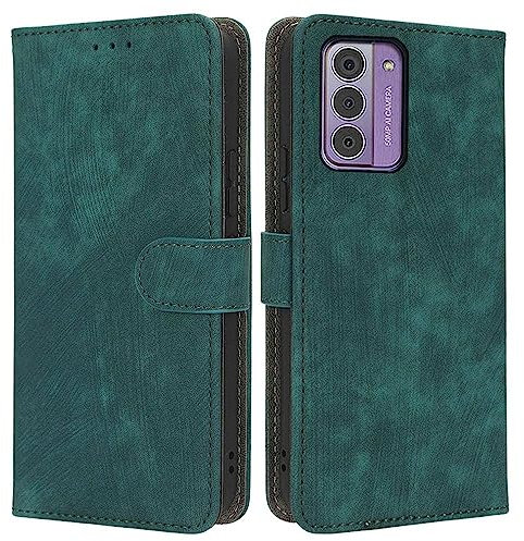 Custodia Compatibile con Nokia G42 5G, Blocco RFID Copertura Protettiva Pelle Magnetica Flip Cover Antishock Slot Carte e Supporto