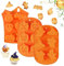 3 Pièces Moule Halloween, 6 Cavités Moulle Silicone, Formes Différentes, Convient pour Fabrication Glaçons Bonbons Gelée Chocolat Décoration Gâteaux