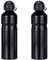 Prophete Trinkflasche, Alu-Trinkflasche für Fahrräder, Volumen 0,75 Liter, inklusive Halterung (Packung mit 2)