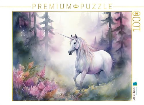 CALVENDO Puzzle Frühlingserwachen im Einhornwald | 1000 Teile Lege-Größe 64 x 48 cm Foto-Puzzle für glückliche Stunden