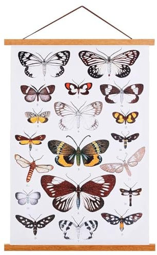 Ywlake B3 Cadre Photo Magnétique 40 cm, Cadre Poster Porte Affiches 40x50 40x60 Aimanté en Bois Naturel pour Affiche Cadre Magnetique Cadre Affiche Cadre Suspendu (40cm, Teck)