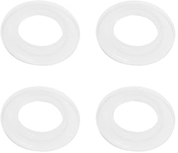 Qrity Arandela de Fregadero de Goma 20mm, Lavabo de Lavabo Junta Tórica, Tapón de Baño Juntas Tóricas, Junta para Desagües Bañera Juntas, Tapón de Clic de Goma Transparente, Sello Labial