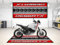 wibeart Parkmatte für DESERTX Motorräder, Garagen- und Ausstellungsmatte, Motorradmatte, Boxenmatte, waschbar, rutschfest, Teppich (Star White Silk, Größe 1: 86.6 x 39.4/220 x 100 cm)