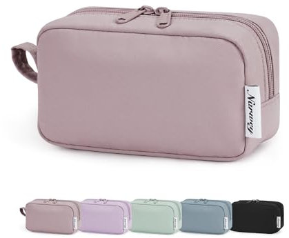 Kleine Make up Tasche für Handtasche, Kleine Kosmetiktasche Damen Schminktasche, Kulturtasche Damen Kulturbeutel, Makeup Tasche Makeup Bag (Rosa,Klein)