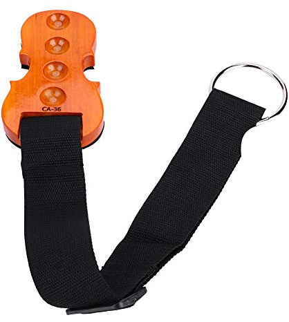 Akozon Cello-Stachelstopper, Stopper mit Riemen und Halter Anti-Rutsch-Pad pour Musiciens Professionnels et Amateurs Matériau Bois Taille 15x8 5x2cm Poids 168g