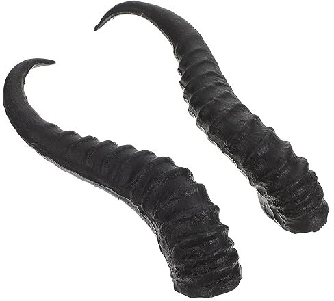DEARMAMY 1 Paar Gothic-Schafshorn Schwarze Partyhörner Künstliche Hörner Diy-Hörner Kunststoffgeweihe Hörner Für Halloween Cosplay Party Kostümzubehör