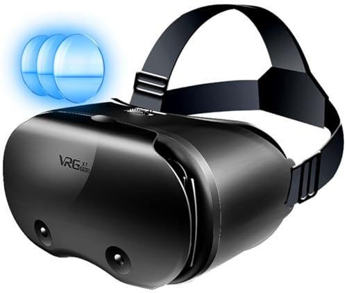 WYAFEIER VRG 3D-Headset Virtual Reality VR-Brille für 5-7' Mobile VR