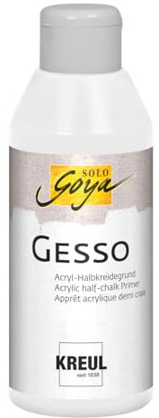 NEU Gesso Grundierung/Acryl-Halbkreidegrund, weiß, 250ml