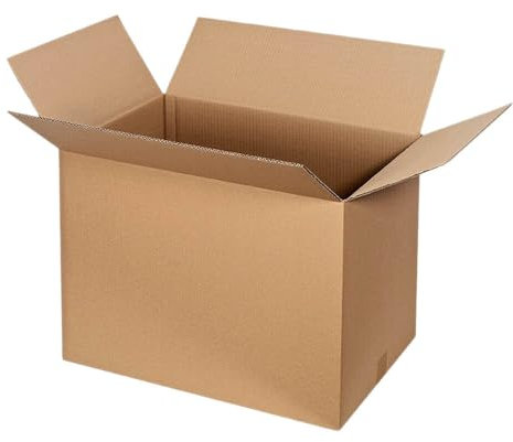 Faltkartons Wellpappe 2-wellig braun 400 x 300 x 200 mm FEFCO 0201, 10 Stück