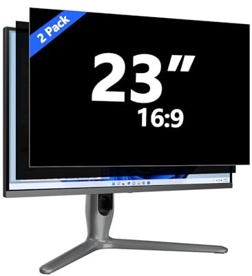 23 Inch Privacy Screen for Computer Monitor Eye Protection Anti Glare Blue Light Monitor Privacy Shield Screen 23 Inch 16:9 Aspect Ratio [2 Pack]