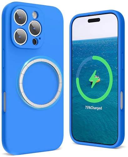 SURPHY Magnetische hülle für iPhone 16 pro mit Silikon Kameraschutz