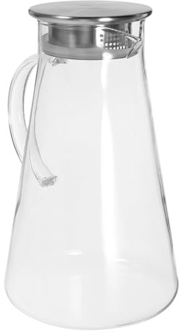 OFFSCH Brocca Acqua Brocca Per L'acqua Coperchio Capacità Trasparente Robusta Pratica Design Semplice