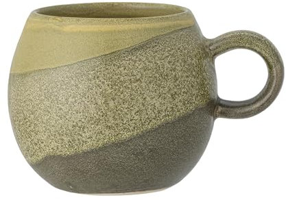 Bloomingville Paula Tasse en grès, verte, T9 x 8 cm, 275 ml