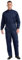 Sywiyi Mens Mechanic Uniforms Long Sleeve Zip Up Coverall Work Jumpsuit Factory Boiler Suit Overalls Navy Blue 3XL