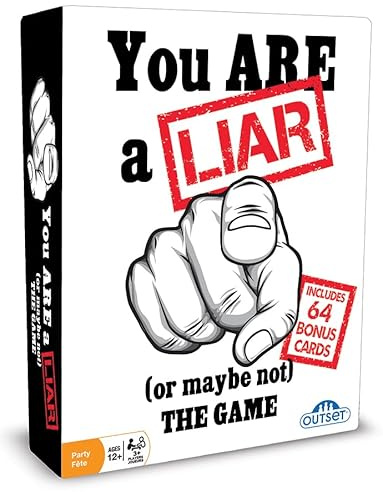CHEATWELL GAMES - You are A Liar - Fact Or Fiction Guessing Party Game - Features 120 Truth and 120 Lie Cards - Ages 12+