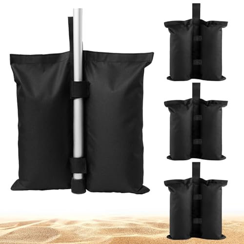 Set di 4 Pesi per Gazebo, Sacchi di Sabbia, Zavorre per Gazebo, Pesi per Gazebo da Esterno, Zavorra per Gazebo, Pesi per Gazebo da Esterno Adatti per Tende, Padiglioni e Piscine