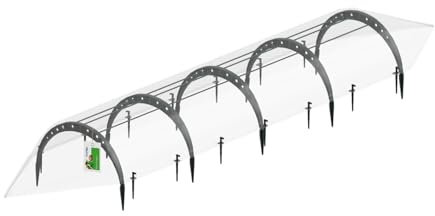 PAFEN Pflanztunnel Bögen Garden Folientunnel - 60 x 240 x 30cm - Gewächshaus für Garten Ideal für Gemüseanbau und Pflanzenaufzucht