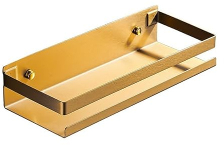 Étagère de douche Étagère de douche en acier inoxydable, étagère de douche mate moderne de 20 à 50 cm, étagère de douche rectangulaire en métal à fixation murale, organisateur d'accessoires de salle d