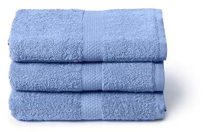 Caleffi Set Asciugamani Bagno Grandi 3X, Misura 55x105cm, Cotone 100% – Morbidi e Assorbenti, Viso e Uso Quotidiano, Asciugamano Doccia di Alta Qualità, Telo Grande