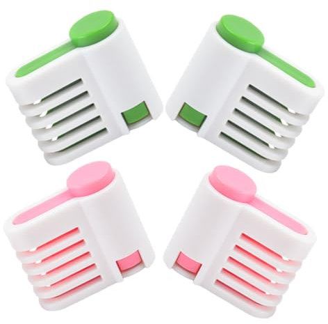 BUGUUYO 4pcs Cake and Bread Cutter Plastic Slicer Guide Leveler for DIY Baking Easy to Clean Bread Slice Cutter Tool