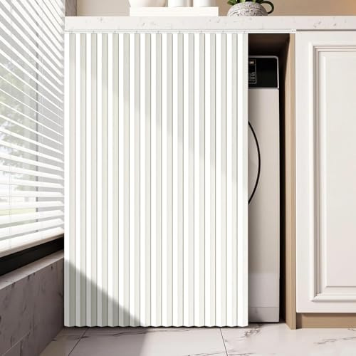 Single tree forest Tende Antipolvere Facili da installare con binari autoadesivi, Adatte per armadi, lavatrici e cucine-White- W180cmxH100cm
