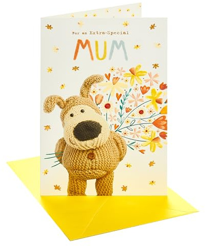 Boofle | Easter Card for Mum | Floral Bouquet Design | With Envelope