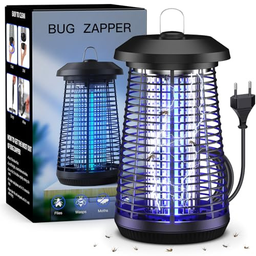 Zapper Elettrico Per Insetti, 4200V Ad Alta Tensione All'aperto Killer Di Zanzare, 20W Lampada A Led Killer Di Zanzare, Giardino Di Casa Cortile Campeggio Interno