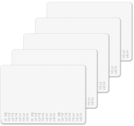 SIGEL Papier-Schreibtischunterlage DIN A2 Kalender 2027-2029 dotted 5er Set | H7301/5, 30 Blatt je Block mit abgerundeten Ecken und Abreißfunktion aus nachhaltigem Papier