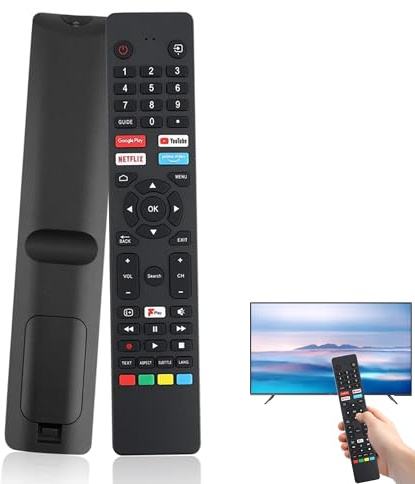 1Pc For JVC RM C3250 Remote Control,RM-C3250 Replacement JVC Remote Control | For Smart 4K UHD LED TV with Netflix YouTube Prime Video and Google Play Button Strong Signal Over Distance No Voice Function