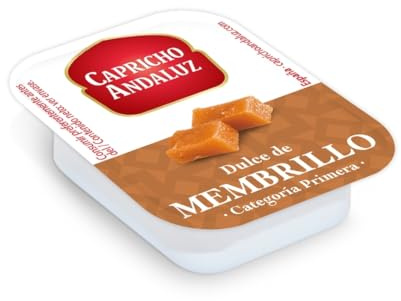 Capricho Andaluz - Dulce de Membrillo Caja de 48 Unidades x 25 gr | Vegano, sin gluten y sin lactosa