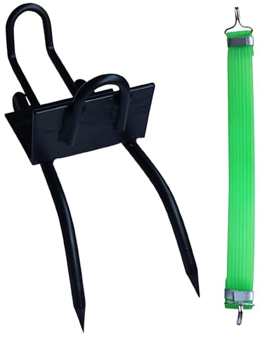 Deskium Picos de escalada, acero inoxidable 304, estilo garra, equipo profesional para trepar árboles con banda elástica ajustable, capacidad de carga de 150 kg para cosechar cocos