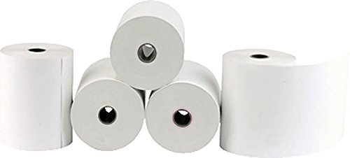 Heipa F720481 Kassenrollen 1-fach 76x65x12/40m 60g/qm, Inh.5, weiß