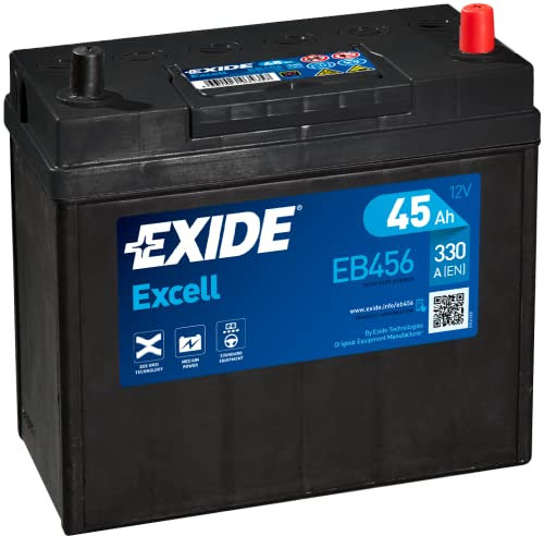 EXIDE Excell EB456 Batterie de Voiture 45Ah 330A