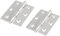 uxcell 2 Pcs Home Furniture Hardware Door Hinge Satin Nickel 2 Length Silver Tone