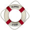 Deko Rettungsring Willkommen an Bord, rot, 35cm
