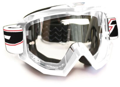 Progrip Motocross Brille Raceline, Weiß