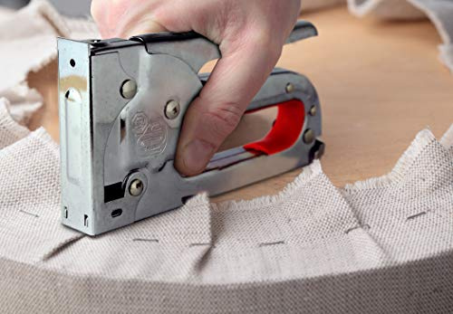 Hyfive Staple Gun Fabric Upholstery DIY Powerful Staple Gun Tacker with 1000 Staples Included