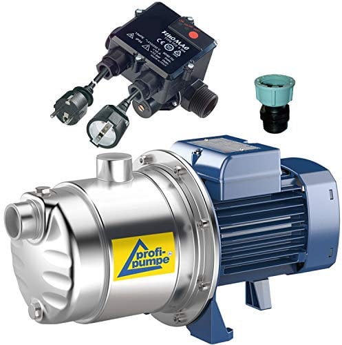 HAUSWASSERWERK HAUSWASSERAUTOMAT SELBSTANSAUGEND KREISELPUMPE PUMPE INNO-TEC LEISE ENERGIESPARSAME EDELSTAHL-Pumpe für Klarwasser Qualität aus EU-FERTIGUNG DAUERLAUF-geignet (600 mit FLUOMAC® vk)