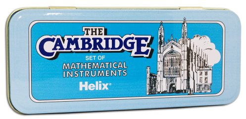 Helix géométrie Cambridge de mathématiques Règle équerre rapporteur école de boîte en métal