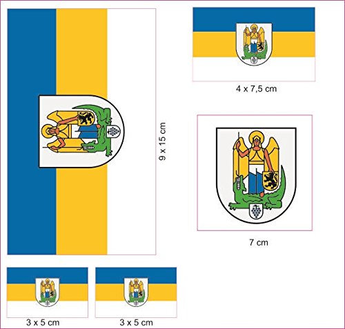 U24 Aufkleberbogen JENA Aufkleber Set Flagge Fahne