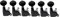 Musiclily 6-in-line Sealed Guitar Tuners Tuning Pegs Keys Machine Heads Set for Fender Strat Tele Electric Guitar, Kidney Button Black
