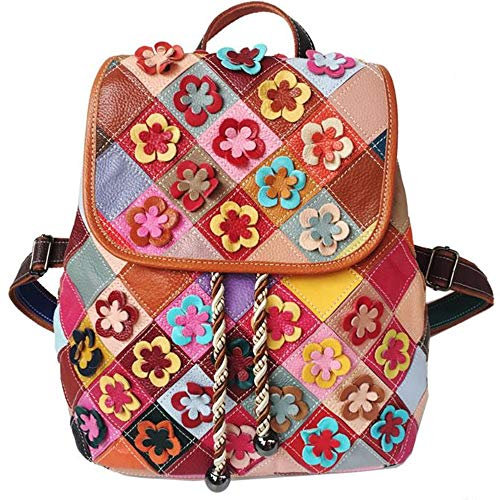 Eysee Rucksack Echtleder Damen Daypack Reisetasche Mode Schultertasche